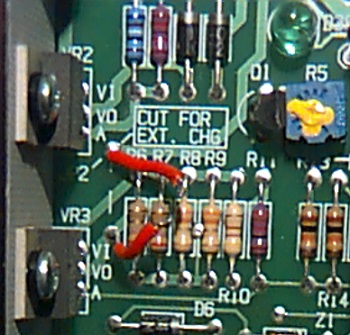 Photo of a circuit board in fire alarm control panel